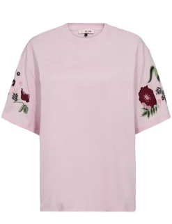 a-view Best Double Flower T-Shirt - Rosa rose Outlet