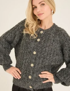 a-view Kabba Knit Cardigan - Grå grey Online