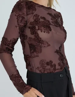 a-view Romy Bluse - Brun brown Discount