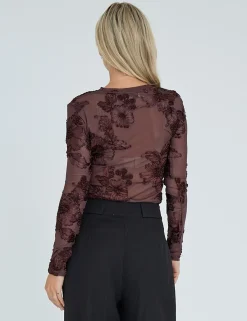 a-view Romy Bluse - Brun brown Discount