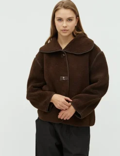 dahrling D'ahrling Admund Teddy Jakke - Mørkebrun Dark Brown Online