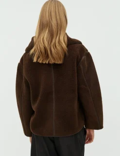 dahrling D'ahrling Admund Teddy Jakke - Mørkebrun Dark Brown Online