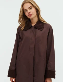 dahrling D'ahrling Annalia Cord Frakke - Mørkebrun Dark Brown Hot