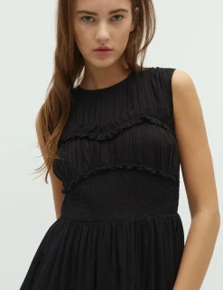 dahrling D'ahrling Cyrna S Voile Kjole - Sort black Outlet