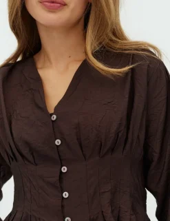 dahrling D'ahrling Dalsie Bluse - Mørkebrun Dark Brown Outlet