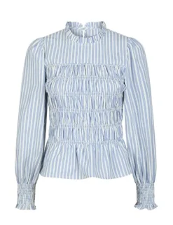 dahrling D'ahrling Dossa Stripe Smock Bluse - Stribet striped Online
