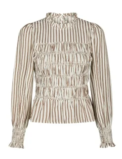 dahrling D'ahrling Dossa Twin Stripe Smock Bluse - Stribet striped Online