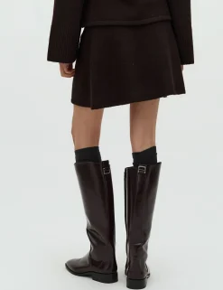 dahrling D'ahrling Misa Strik Nederdel - Mørkebrun Dark Brown Hot