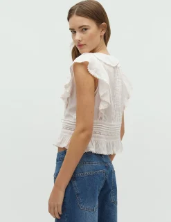 dahrling D'ahrling Petali S Voile Top - Rosa rose