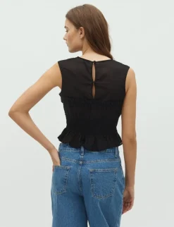 dahrling D'ahrling Piril S Voile Top - Sort black Clearance