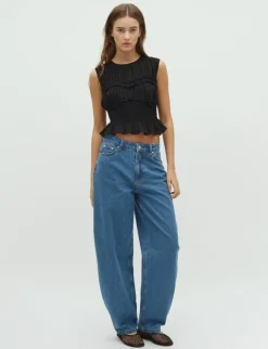 dahrling D'ahrling Piril S Voile Top - Sort black Clearance