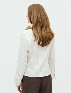 dahrling D'ahrling Tosa Pinstripe Skjorte - Hvid white Outlet