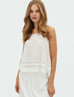 frakment Ailua-F Top - Hvid white Clearance