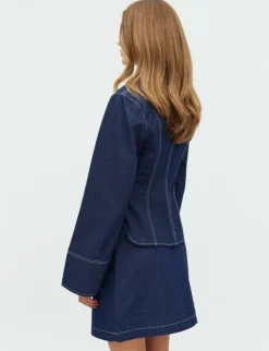 frakment Annalia-F Maxim Skjortebluse - Mørkeblå Dark Blue Sale