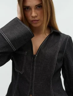 frakment Annalia-F Maxim Skjortebluse - Sort black Discount