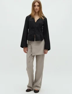 frakment Annalia-F Skjorte - Sort black Outlet