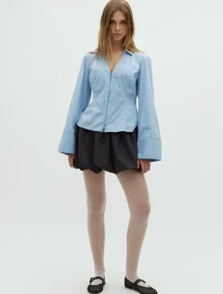 frakment Annalia-F Skjorte - Blå blue Sale