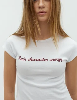 frakment Bellea-F T-shirt - Hvid white Clearance