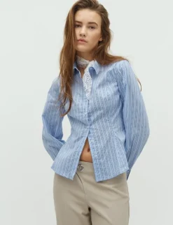 frakment Carolina-F Skjorte - Blå blue New