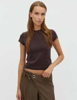 frakment Consuela-F T-shirt - Mørkebrun Dark Brown