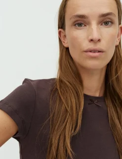 frakment Consuela-F T-shirt - Mørkebrun Dark Brown