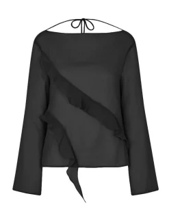 frakment Danema-F Bluse - Sort black Clearance