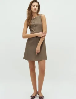 frakment Dina-F Kjole - Brun brown Hot