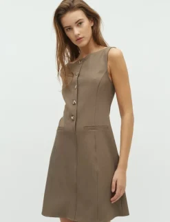 frakment Dina-F Kjole - Brun brown Hot