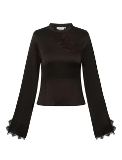 frakment Irene-F Bluse - Mørkebrun Dark Brown Clearance