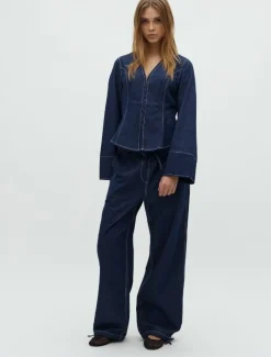 frakment Ismera-F Maxim Bukser - Mørkeblå Dark Blue Discount