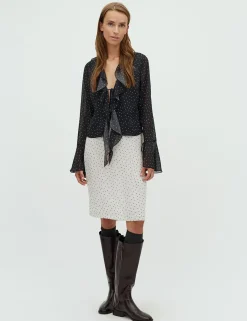 frakment Jasani-F Bluse - Prikket dotted Clearance