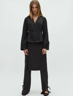 frakment Kamira L-F Bukser - Grå grey Sale