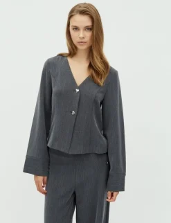 frakment Kanlua-F Bluse - Grå grey Clearance