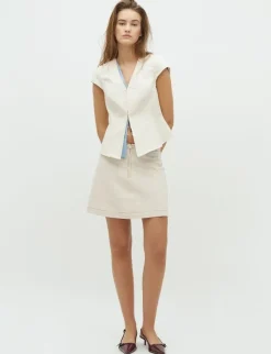 frakment Minea SS-F Top - creme Clearance