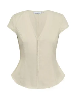 frakment Minea SS-F Top - creme Clearance