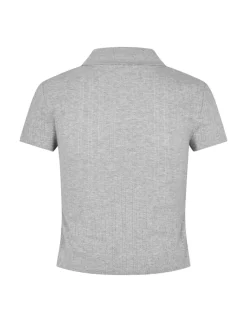 frakment Monci-F Polo T-shirt - Grå grey Sale