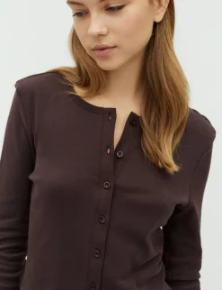 frakment Orelia-F Cardigan - Brun brown Clearance