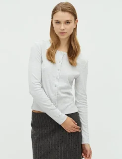 frakment Orelia-F Cardigan - Grå grey