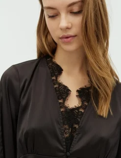 frakment Saibea LS-F Bluse - Sort black Outlet