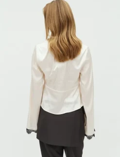 frakment Saibea LS-F Bluse - sugar Discount