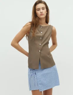 frakment Tira-F Top - Brun brown