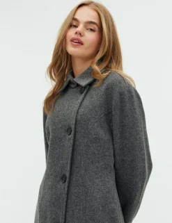 frakment Veruna-F Frakke - Grå grey Hot