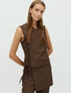 frakment Zakram-F Chrisette Top - Mørkebrun Dark Brown Outlet