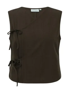 frakment Zakram-F Chrisette Top - Mørkebrun Dark Brown Outlet