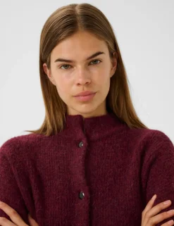 gestuz AlphaGZ Short Cardigan - bordeaux Best