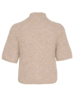 gestuz AlphaGZ SS Short Cardigan - Sand beige Sale