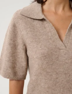 gestuz GZalpha SS Polo Pullover - Sand beige Best