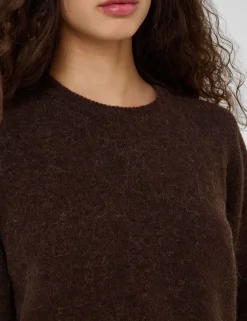 gestuz GZalpha SS Tee Strik - Brun brown Online