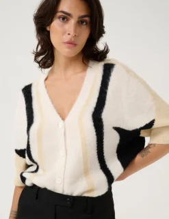 gestuz GZalpha Strikcardigan - ivory Hot