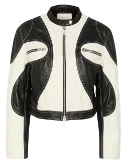 gestuz GZbirka Læderjakke - Sort black Outlet